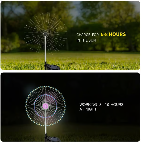 🎁Waterproof Solar Garden Fireworks Lamp