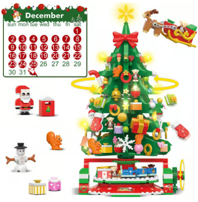 Advent Calendar 2024 Christmas Tree Building Set