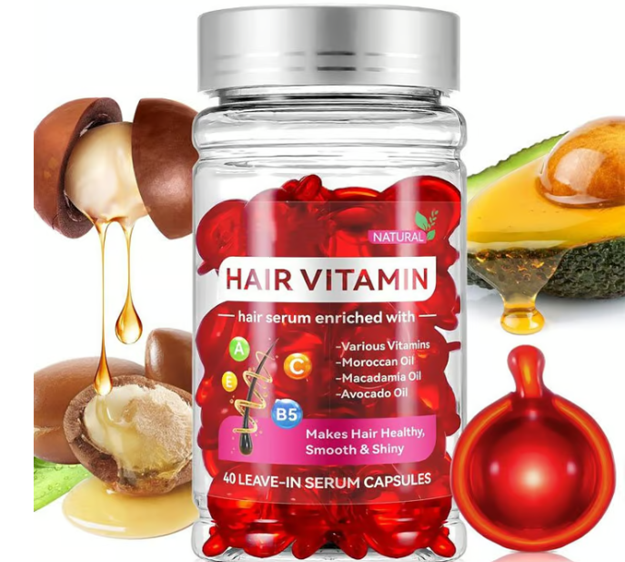 Wash free hair care essential oil capsules