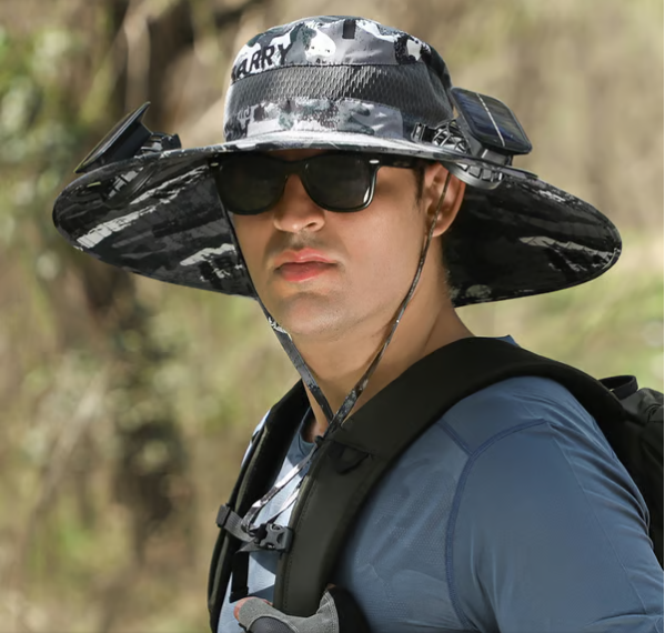🏆 50K+ SOLD! ⚡2025 New Ultralight Solar Fan Sun Hat – Lighter Than a Baseball!⚾(Only 11oz)