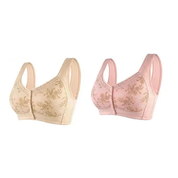 2024 Christmas Hot Sale New Cotton Front Closure Bra