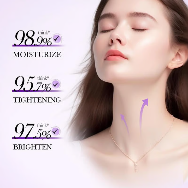 Roller Massage Neck Cream 🧴 Collagen & Hyaluronic Acid | Firms Neck, Reduces Wrinkles & Double Chin