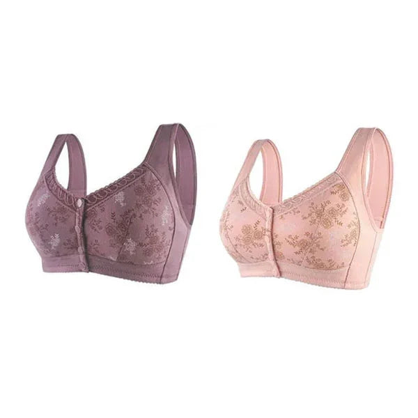 2024 Christmas Hot Sale New Cotton Front Closure Bra