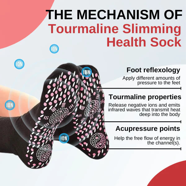 (Last Day Promotion🔥- SAVE 49% OFF) 2024 Tourmaline Lymphvity Slimming Health Sock