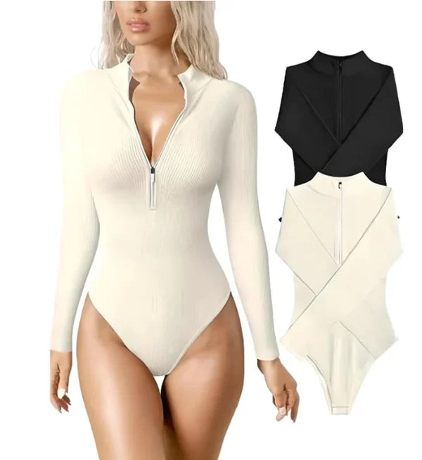 Zip-Up Bodysuit-Buy more save more🔥