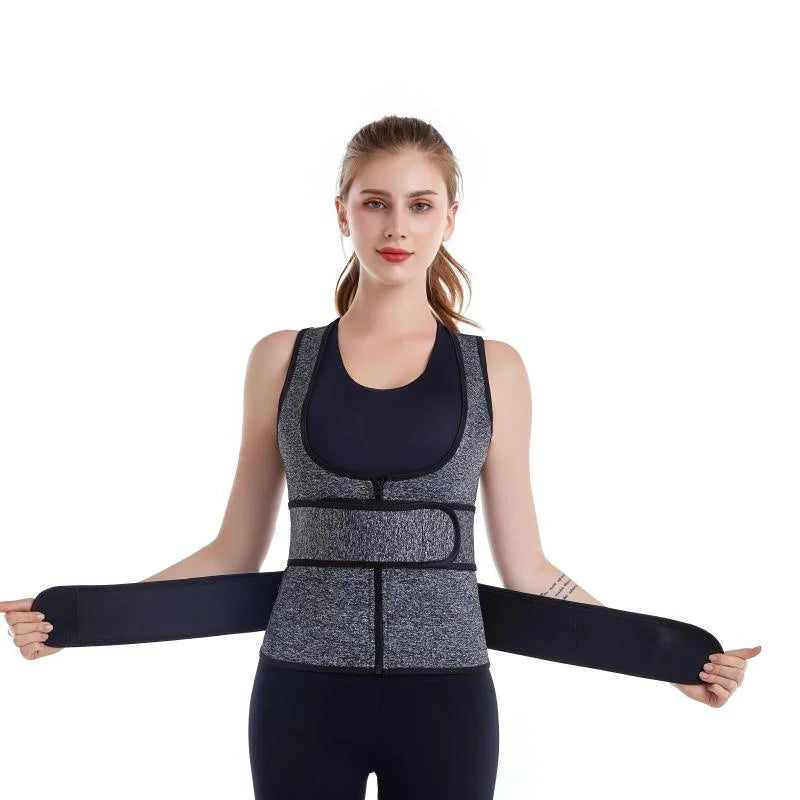 Waist protector. Double waist belly tightening undershirt