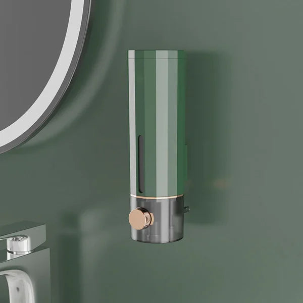 Wall mounted manual soap dispenser