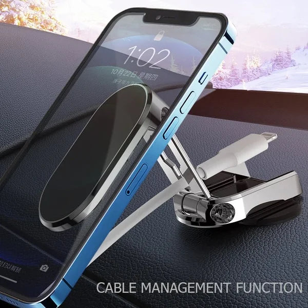 🔥Last Day Promotion 50% OFF - Alloy Folding Magnetic Car Phone Holder