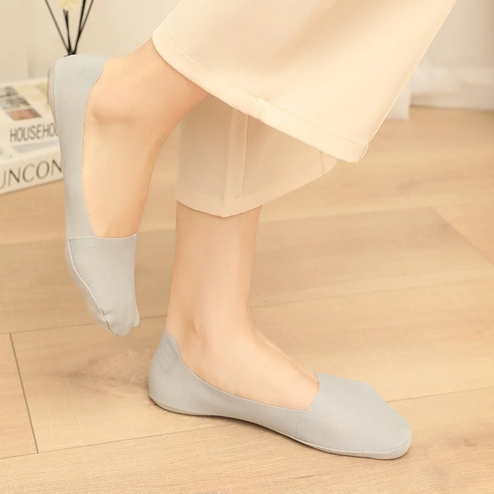 【No Heel Dropping】Ice Silk Invisible Breathable Crew Socks