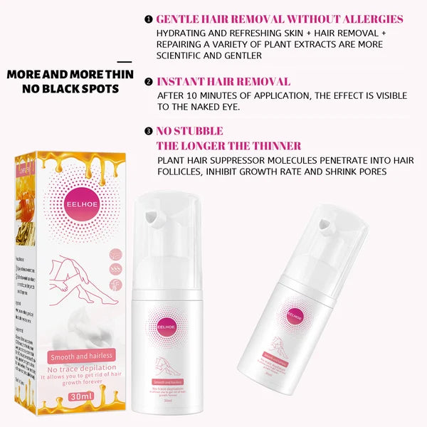 Smooth as Honey: Mousse Hair Removal Spray