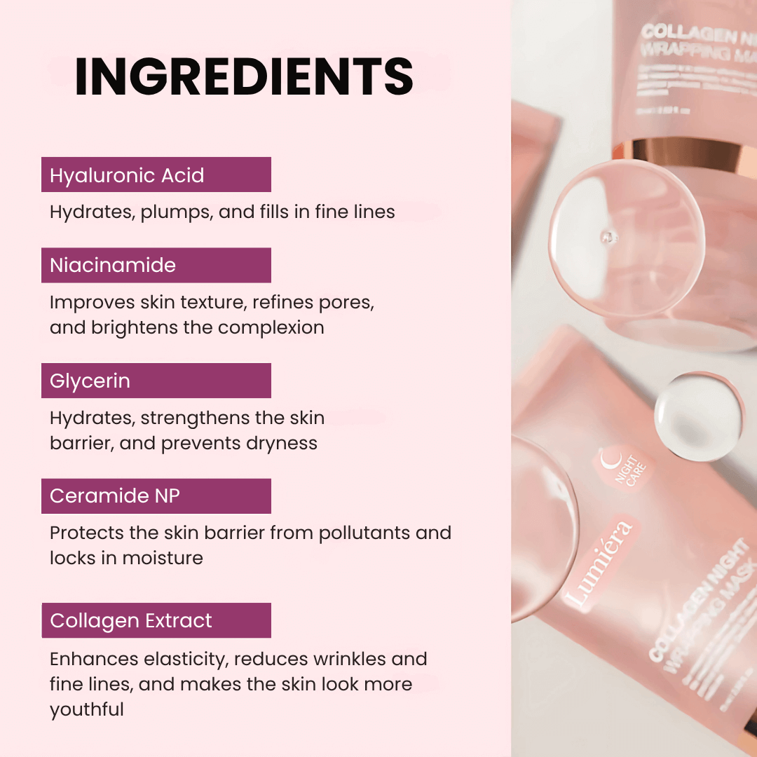 ✨Pamper Yourself — Buy 2 Collagen Night Masks, Get 1 Free! Wake Up to Youthful, Hydrated Skin!