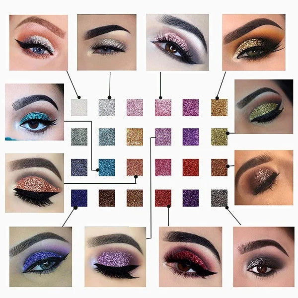 🔥LAST DAY 49% OFF✨10 Colors Sparkle Shimmer Eyeshadow Palette