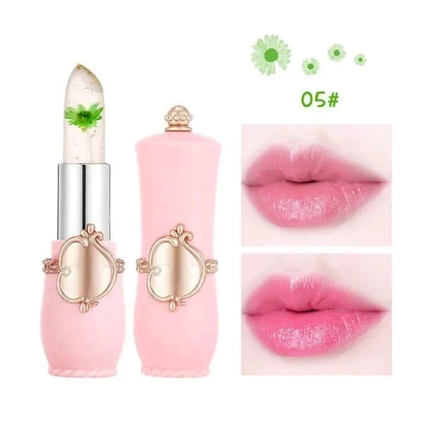 Crystal Jelly Flower Color Changing  Lipstick