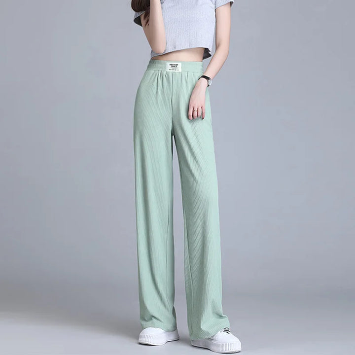 [Buy 1 Free 1 -2PCS] All-match ice silk ribbed knit pants