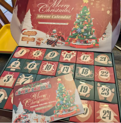 Advent Calendar 2024 Christmas Tree Building Set