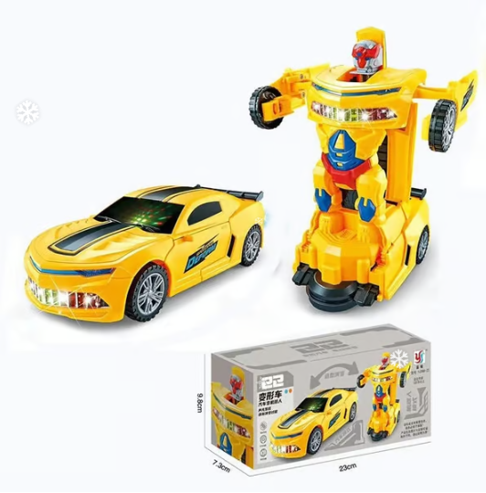 Electric Universal Deformation Police Toy Car