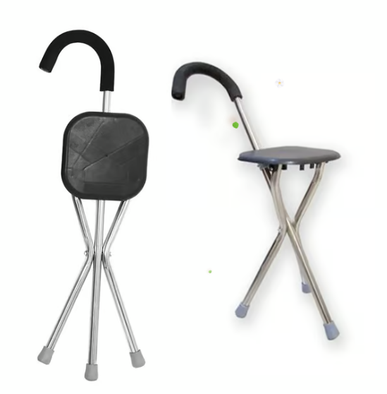 German elderly crutch stool