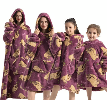 Super Warm and Cozy Wearable Blanket Hoodie