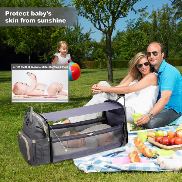 Multi-functional Portable Crib Mum Bag