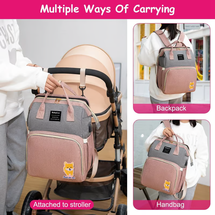 Multi-functional Portable Crib Mum Bag