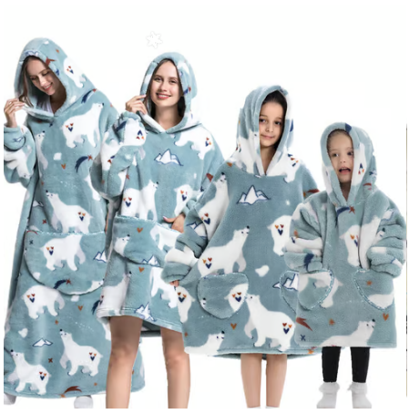 Super Warm and Cozy Wearable Blanket Hoodie