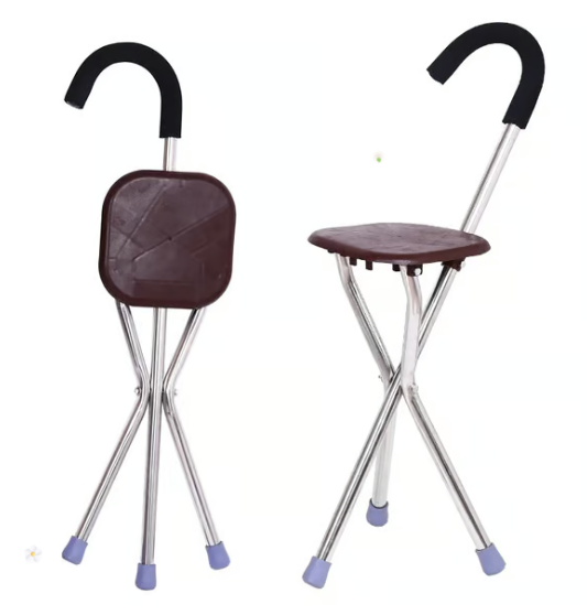 German elderly crutch stool