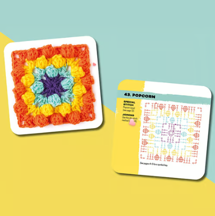 [50 Mix & Match Designs]The Granny Square Card Deck