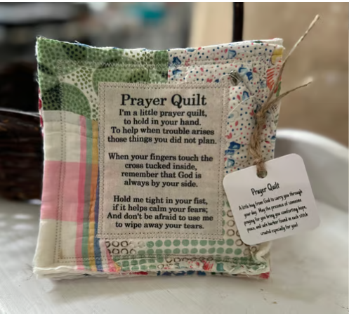 Prayer Quilt with cross inside✝️