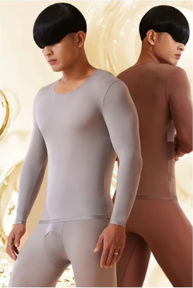 Ultra-thin hyaluronic acid seamless skin care clothing two-piece set