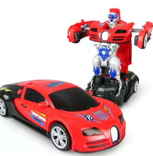 Electric Universal Deformation Police Toy Car