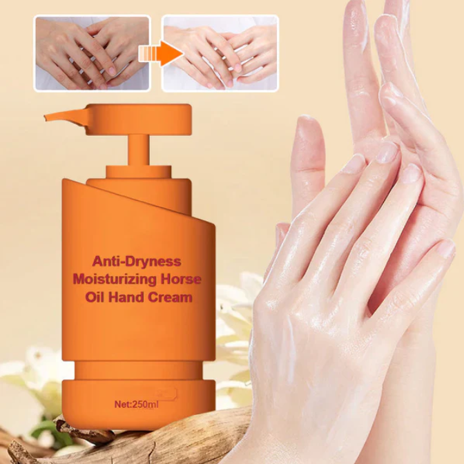 ANTI-DRYNESS MOISTURIZING HORSE OIL HAND CREAM