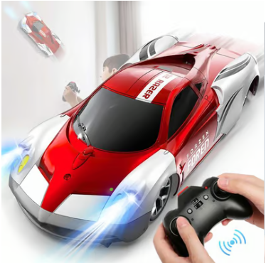 Wall climbing car, electric remote control toy racing car