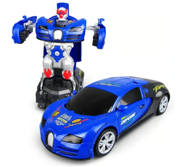 Electric Universal Deformation Police Toy Car