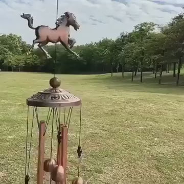 (🔥 Promotion--40%OFF)Pure hand-made Copper Horse wind chimes