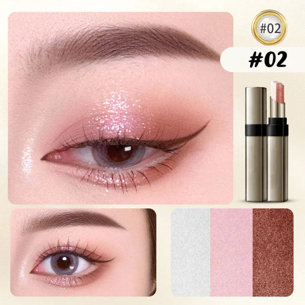 Time-Saving 3 Color Gradient Eyeshadow Stick for Beginner – Beautykomi