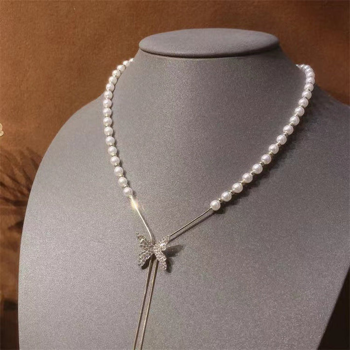 BUTTERFLY PEARL NECKLACE