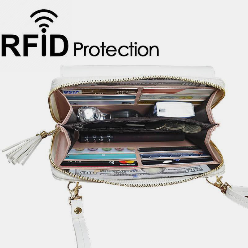 High Capacity Multi Slot Crossbody Phone Bag