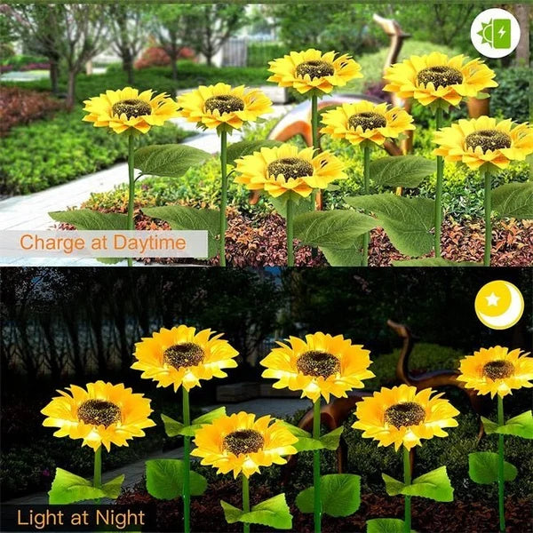 Sunflower Solar Garden Stake Led Lights