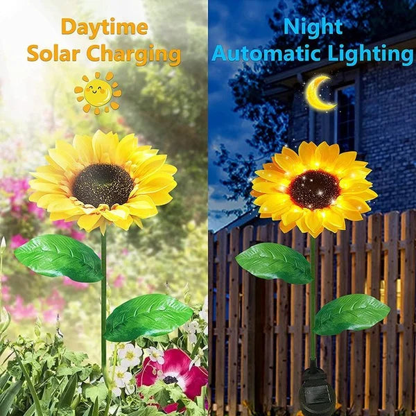 Sunflower Solar Garden Stake Led Lights