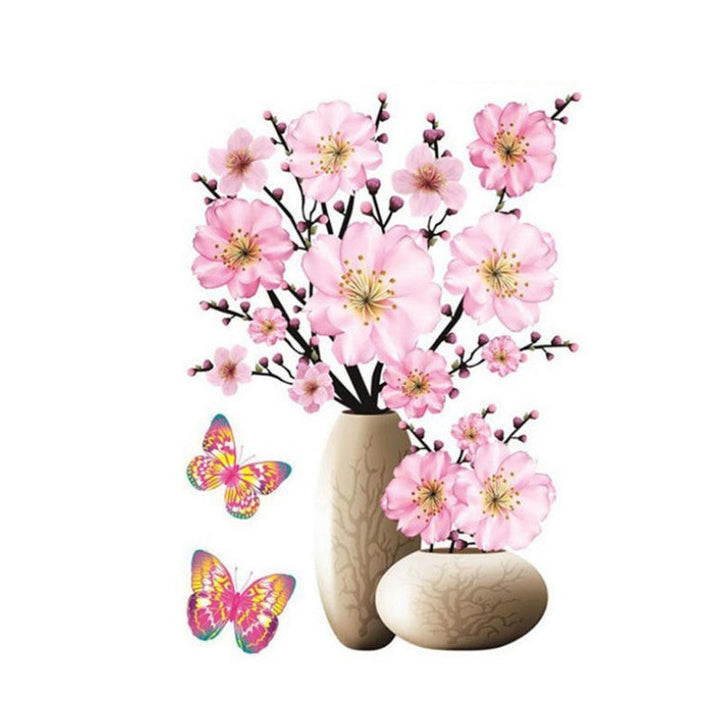 DIY Plant Vase 3D Stereo Stickers Self Adhesive