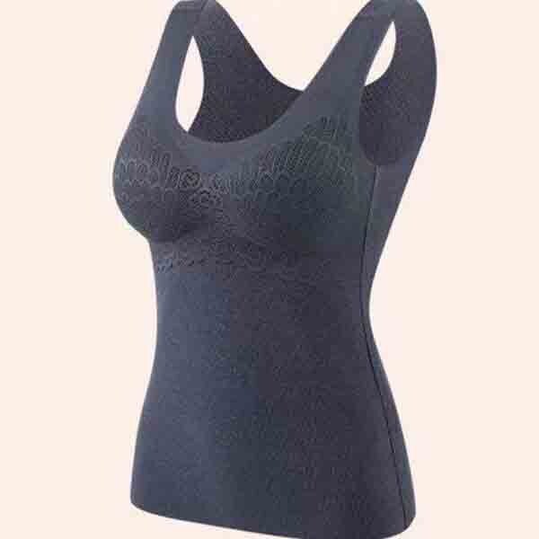 Thermal Fleece Cami Top With Built In Bra