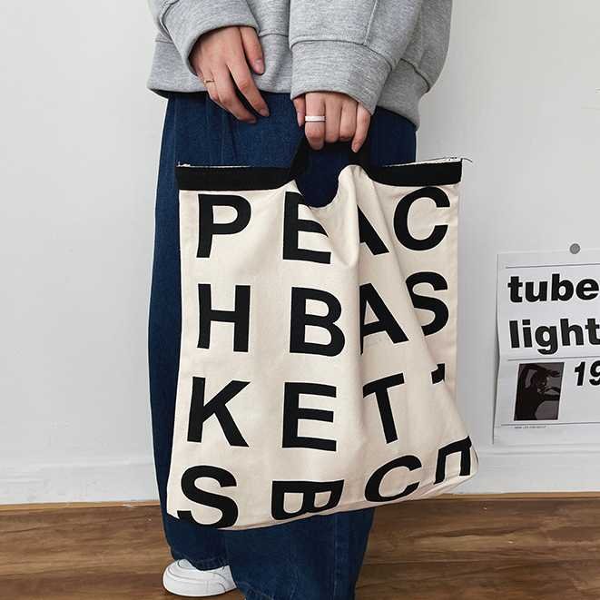 Fashionable Large Capacity Graffiti Canvas Bag