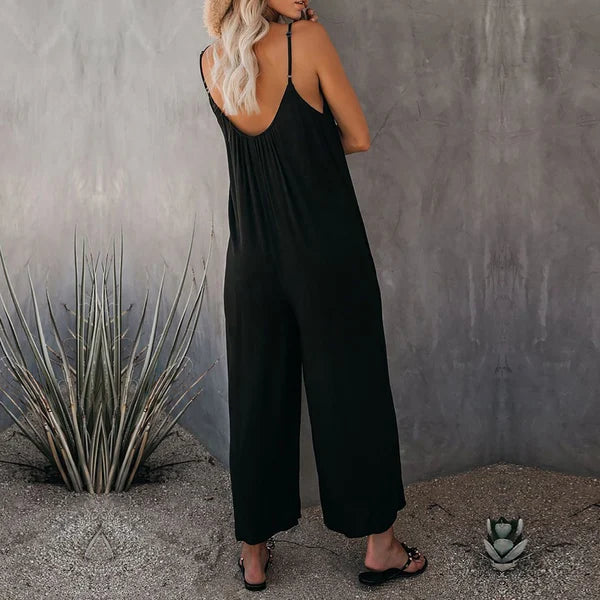 LAST DAY 50% OFF🔥Ultimate Flowy Jumpsuit with Pockets✨Buy 2 Extra 10% OFF