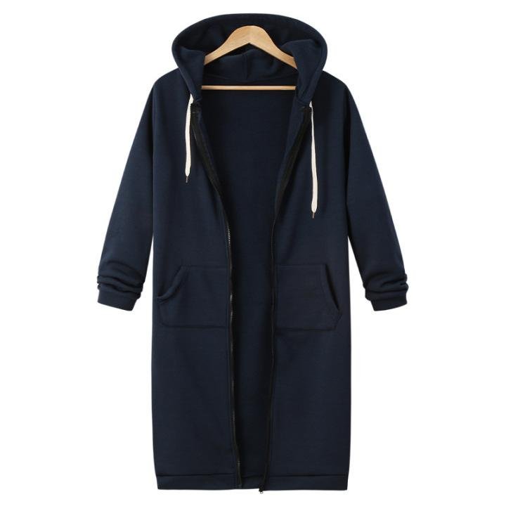 2024 Fall Winter Women s Long Hooded Sweatshirt