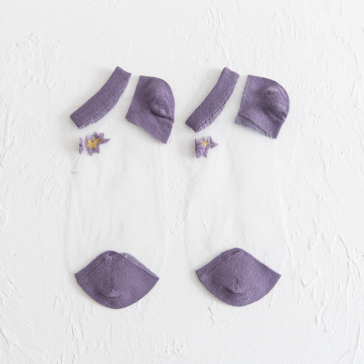Translucent Daisy Socks 3 Pairs
