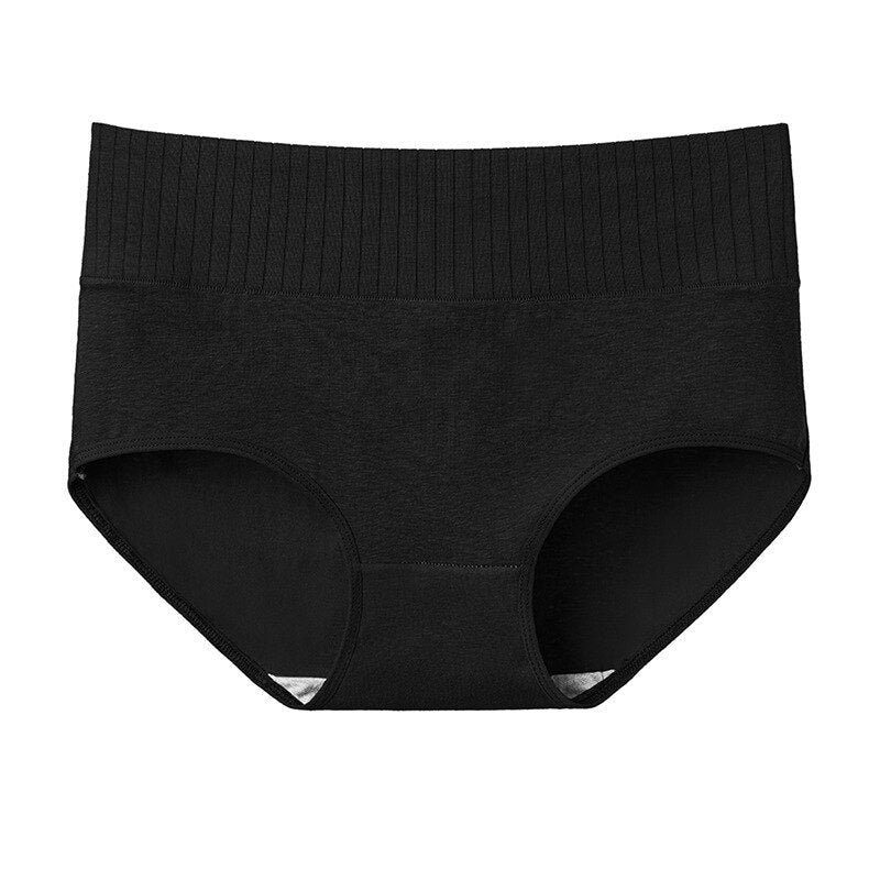 Hips and High Waist Anti Side Leakage Pure Cotton Breathable Seamless Menstrual Underpants