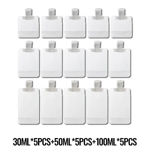 Portable Travel Fluid Makeup Packing Bag(10 Pcs)