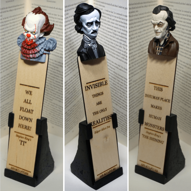 Horror bookmarks the best gift for fans of horror novels