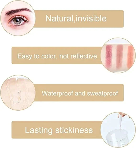 🏆LAST DAY-60%OFF🔥New Glue-Free Ultra Natural Invisible Double Eyelid Sticker