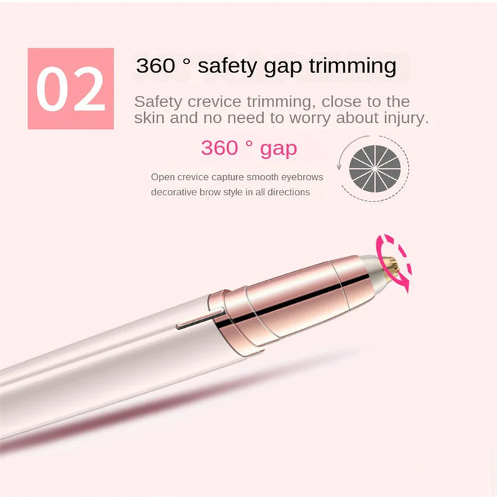 Wireless LED Eyebrow Timmer